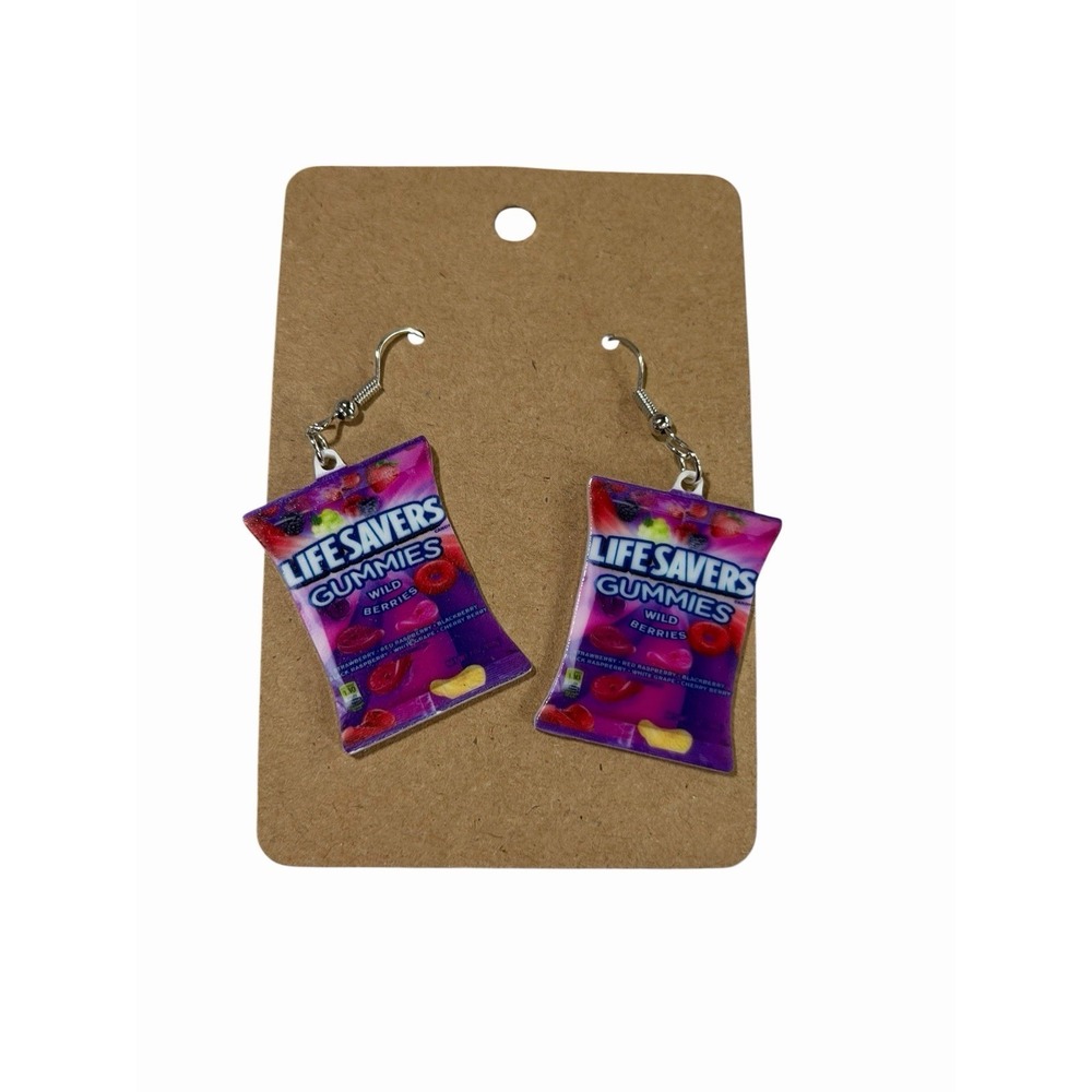New Novelty Fashion Earrings candy snack gummies